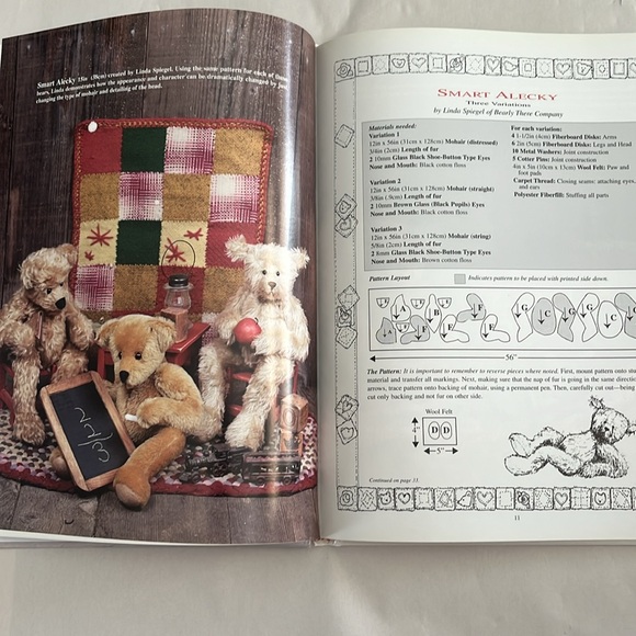 NWT American Teddy Bear Artists Pattern Hardcover BOOK 1998 Linda Mullins - Picture 9 of 17